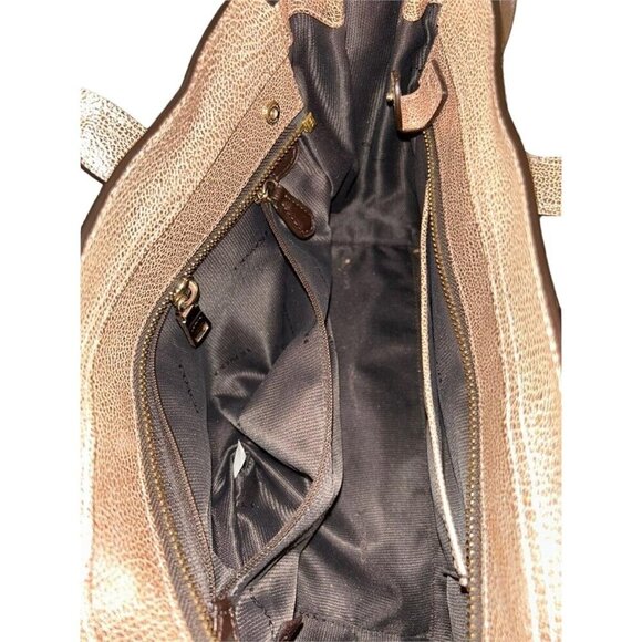 Coach Rose Gold Quilted patchwork Leather Swagger 27 Carryall Satchel Crossbody - Picture 3 of 5